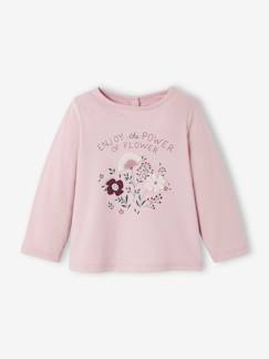 Baby-T-Shirt, Unterziehpulli-T-Shirt-Mädchen Baby Shirt mit 3D-Blumen