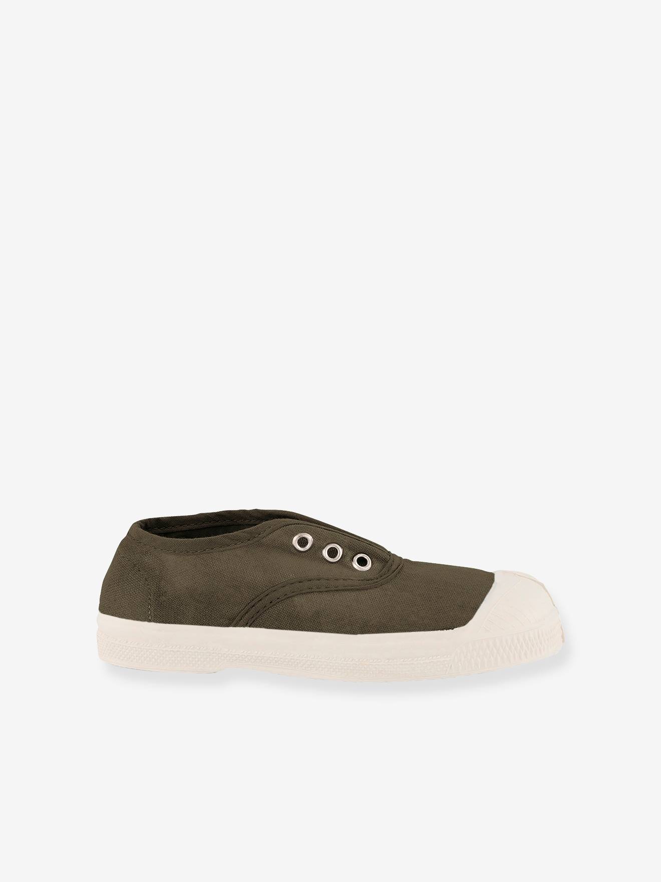 Tennis coton enfant Elly BENSIMON kaki Chaussures