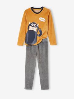 Junge-Pyjama, Overall-Jungen Samt-Schlafanzug, Monster