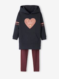 Mädchen-Set-Mädchen-Set: Sweatkleid und Leggings