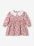 Robe romantique bébé col en broderie anglaise rose imprimé 