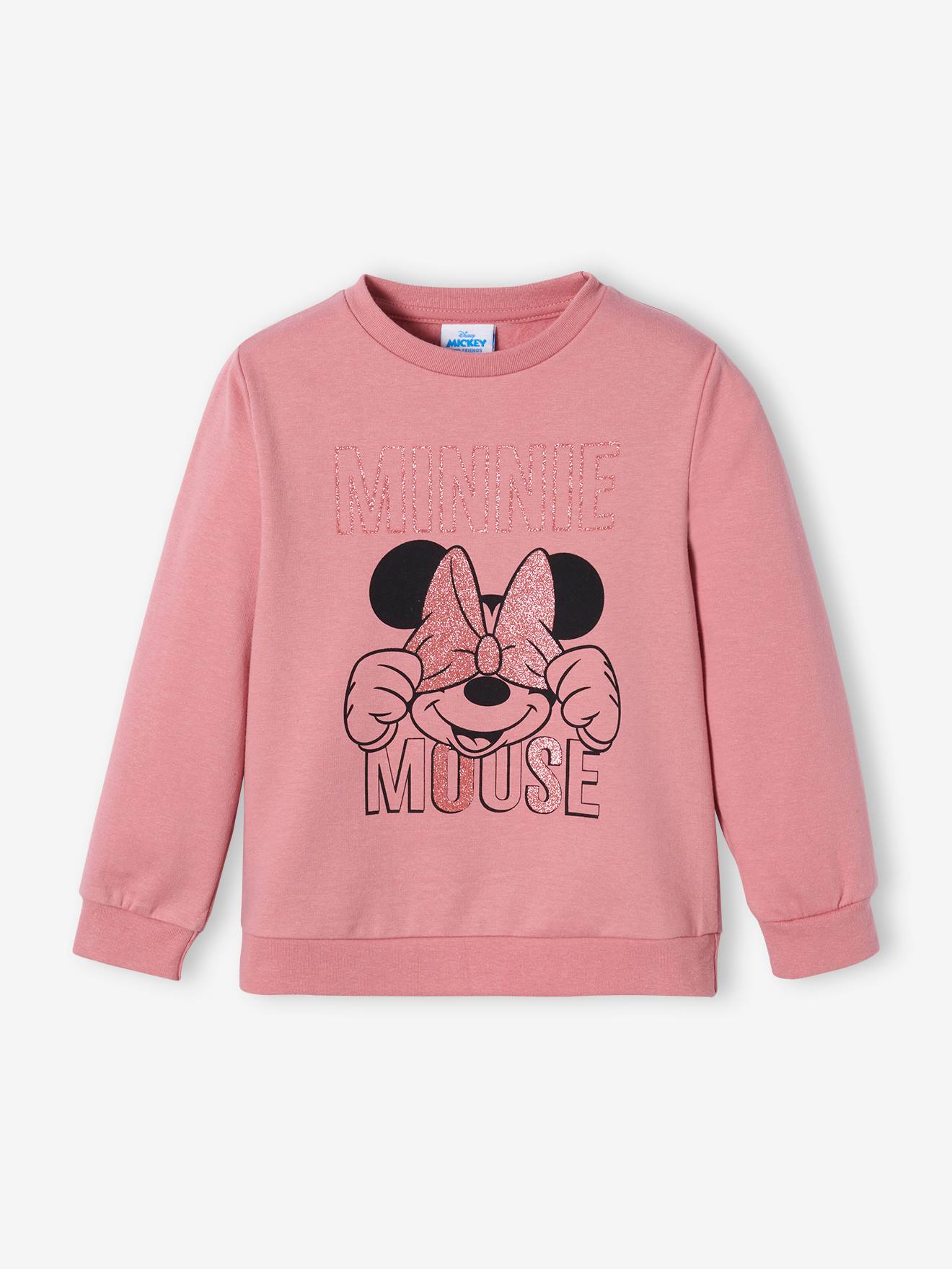 NEU! Disney Minnie Mouse Top T-Shirt Shirt Glitzer Baumwolle weiß  80 86 92 