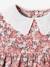 Robe romantique bébé col en broderie anglaise rose imprimé 