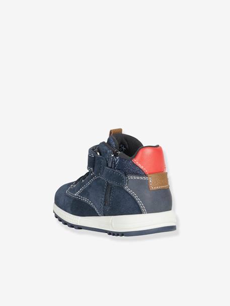 Warme Jungen Baby Sneakers „Alben Boy“ GEOX marine/orange 