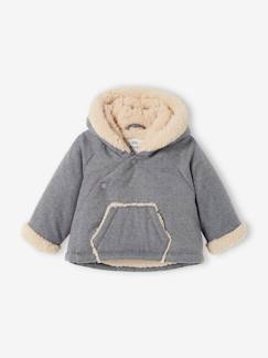 Baby-Mantel, Overall, Ausfahrsack-Mantel-Baby Wickeljacke mit Kapuze & Recycling-Polyester