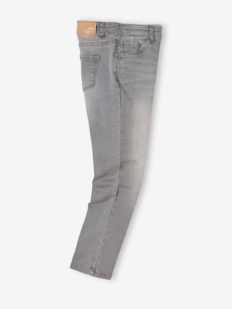Mädchen Slim-Fit-Jeans „waterless“, Hüftweite COMFORT DUNKELBLAU+DUNKELBLAU+grau+schwarz 