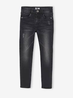 Die Passgenaue von Vertbaudet-Mädchen Slim-Fit-Jeans „waterless“, Hüftweite COMFORT