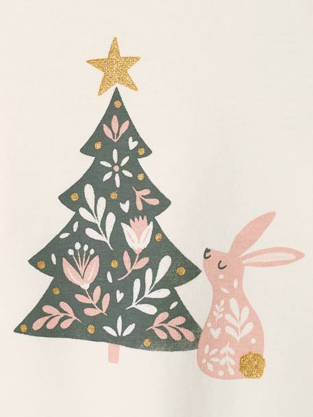 Baby Shirt, Tannenbaum wollweiß 