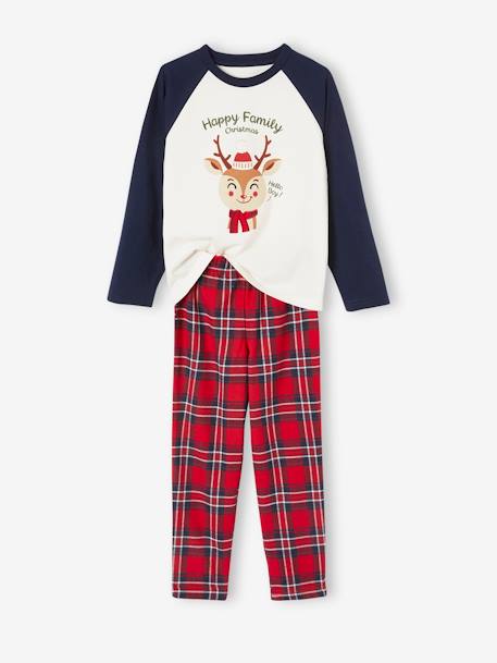Pyjama de Noël garçon capsule famille écru 