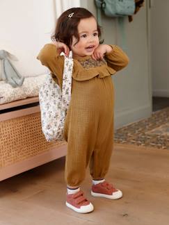 Baby-Latzhose, Overall-Bestickter Baby Overall, Musselin