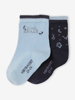 Baby-Socken, Strumpfhose-2er-Pack Jungen Baby Socken mit Weltraum-Motiven