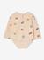 T-shirt body bébé manches longues beige doré 