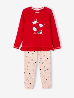 Mädchen-Pyjama, Overall-Mädchen Weihnachts-Schlafanzug, Pinguine