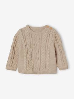 Baby-Pullover, Strickjacke, Sweatshirt-Baby Pullover aus Zopfstrick Oeko-Tex