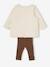 Baby-Set: Weste, Shirt & Leggings beige 