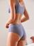 Lot de 4 shorties de grossesse en coton bio blanc+gris+rose+beige 
