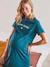 Nachthemd für Schwangerschaft & Stillzeit, Bio-Baumwolle grün 