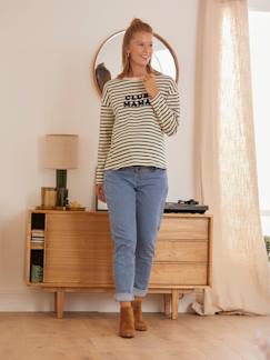 Umstandsmode-Jeans-Umstands-Jeans mit Stretch-Einsatz, Mom-Fit