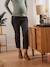 Jean flare de grossesse entrejambe 65 cm Ecru+Gris anthracite 