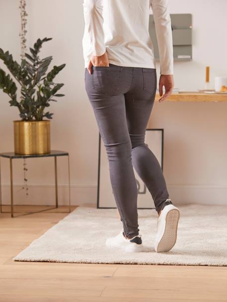 Umstands-Jeans, Slim-Fit, Schrittlänge 76 cm anthrazit 