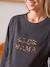 Sweatshirt mit Messageprint für Schwangerschaft & Stillzeit schwarz leoprint 