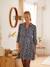 Robe-chemise imprimée grossesse et allaitement Vert fleuri 