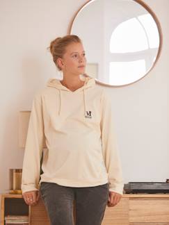 Umstandsmode-Pullover, Strickjacke-Kapuzensweatshirt für Schwangerschaft & Stillzeit