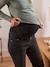 Jean flare de grossesse entrejambe 65 cm Ecru+Gris anthracite 