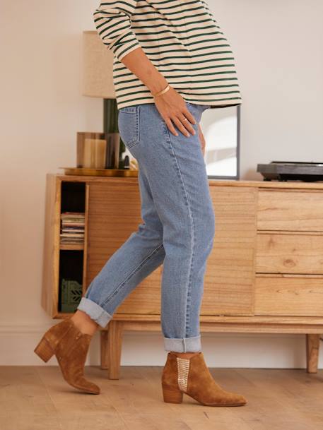 Umstands-Jeans mit Stretch-Einsatz, Mom-Fit blue stone+blue stone+grau+grau 