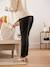 Pantalon fluide de grossesse en maille Gris 