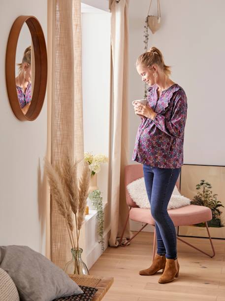 Bluse für Schwangerschaft & Stillzeit marine 