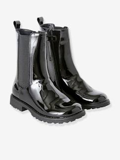 Chaussures-Chaussures fille 23-38-Boots, bottines-Boots hauts fille zippés et élastiqués
