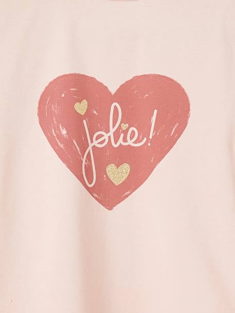 Lot de 3 T-shirts col roulé Basics fille anthracite+beige poudré+lot rose poudré+vert de gris 