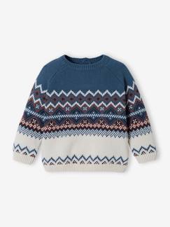 Baby-Pullover, Strickjacke, Sweatshirt-Pullover-Baby Jacquard-Pullover