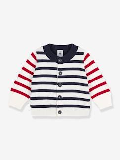 Bébé-Pull, gilet, sweat-Cardigan bébé en tricot coton PETIT BATEAU