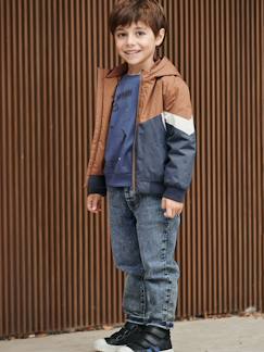 Junge-Mantel, Jacke-Mantel, Parka-Jungen Windjacke, Wattierung Recycling-Polyester