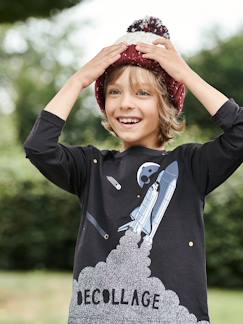 Junge-Accessoires-Mütze, Schal, Handschuhe-Jungen Mütze, Zopfstrick