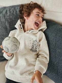 Junge-Pullover, Strickjacke, Sweatshirt-Jungen Kapuzensweatshirt, Raumschiff-Reliefprint