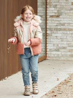 Mädchen-Mantel, Jacke-Daunenjacke-Gefütterte Mädchen Steppjacke mit Recycling-Polyester
