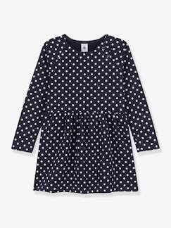 -Robe à pois manches longues enfant molleton PETIT BATEAU