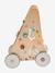 2-in-1 Lauflernwagen mit Bremsen, Holz FSC® mehrfarbig/blau+mehrfarbig/rosa+weiß+weiß/mehrfarbig 