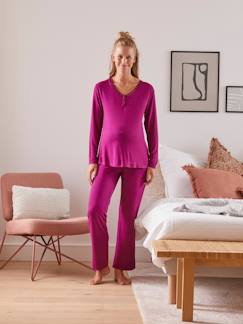 Umstandsmode-Pyjama, Homewear-Pyjama für Schwangerschaft & Stillzeit