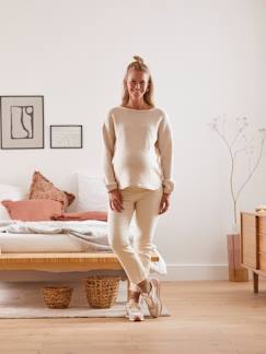 Strickkleidung-Pullover mit Seitenschlitzen, Schwangerschaft & Stillzeit