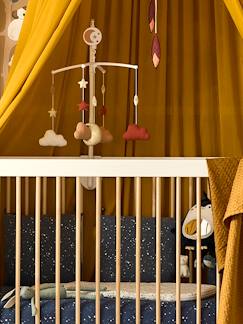 Zimmer und Aufbewahrung-Zimmer-Kinderbett, Babybett-Accessoires-Baby Musikmobile, Glitzer-Mond und Sterne