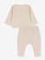 Ensemble 2 pièces tubique bio PETIT BATEAU beige chiné 