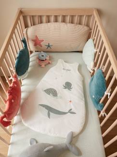 Sous l'océan-Baby Bettumrandung / Laufgitter-Polster ,,Ocean", variabel