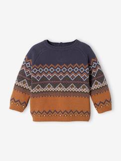 Baby-Pullover, Strickjacke, Sweatshirt-Baby Jacquard-Pullover