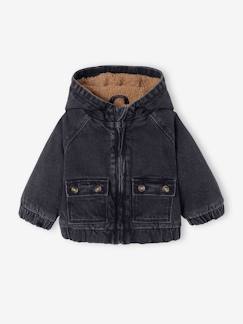 Baby-Mantel, Overall, Ausfahrsack-Warme Baby Jeansjacke mit Recycling-Polyester