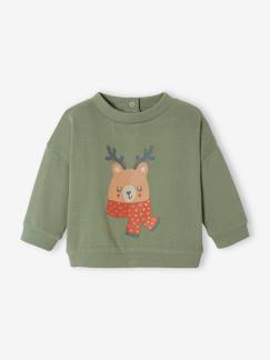Baby-Pullover, Strickjacke, Sweatshirt-Baby-Sweatshirt; Weihnachtsmotif