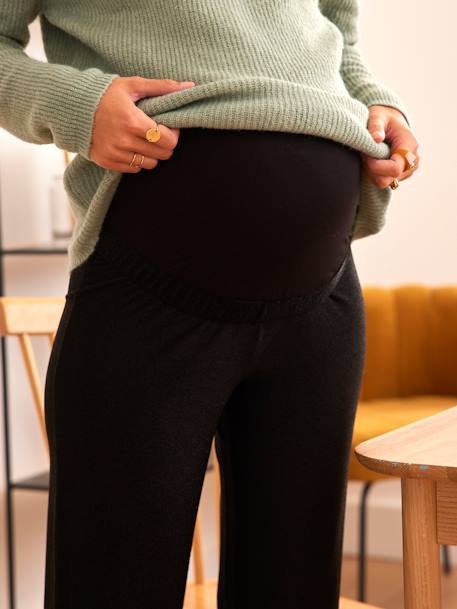 Pantalon large pour les fêtes de grossesse Noir 